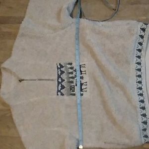 🫎 Vintage Alps MOOSE & PINES Apparel 1/4 Zip Fleece Pullover w/Pockets
